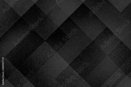 modern abstract black and white background design with layers of textured transparent material in triangle diamond and squares shapes in geometric pattern, industrial or dynamic business background