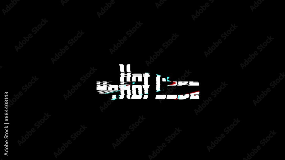 Hot Love Glitch Text Effect on Black Background Love Quote Hot Love Glitch Text Effect on Black Background Love Quote