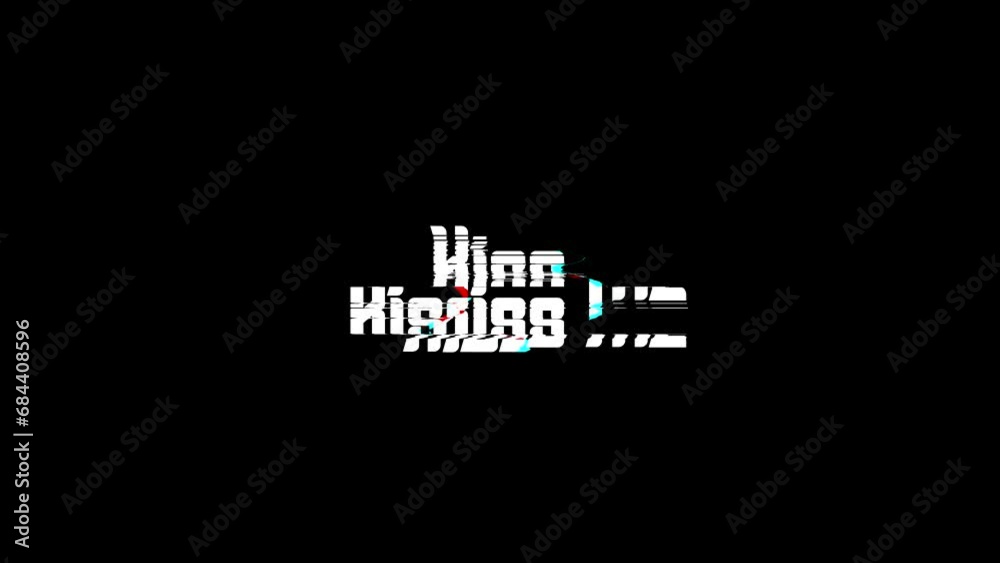 Kiss Me Glitch Text Effect on Black Background Love Quote Kiss Me Glitch Text Effect on Black Background Love Quote