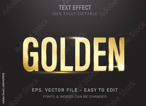Realistic 3D gold text effects can be edited to suit your needs