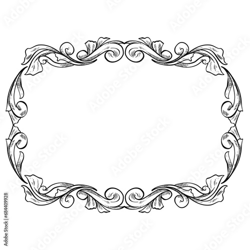 frame handdrawn illustration 
