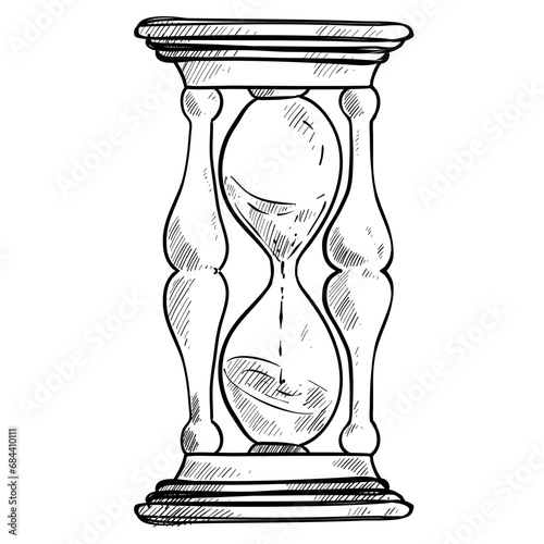 clock hand drawn illustration