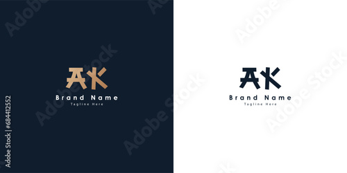 AK Chinese design letters logo photo