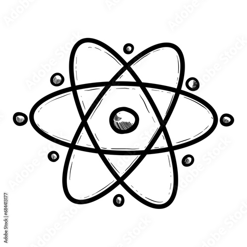 laboratory flask hand drawn