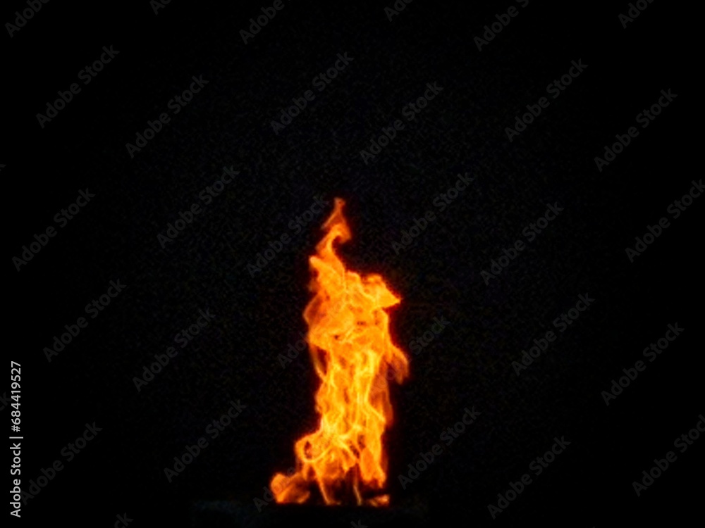 Abstract, Form of fire without a certain shape, Simulation Cooking-induced firefighting, basic firefighter fire extinguishing training. Abstract, Form of fire without a certain shape, Simulation Cooking-induced firefighting, basic firefighter fire extinguishing training.