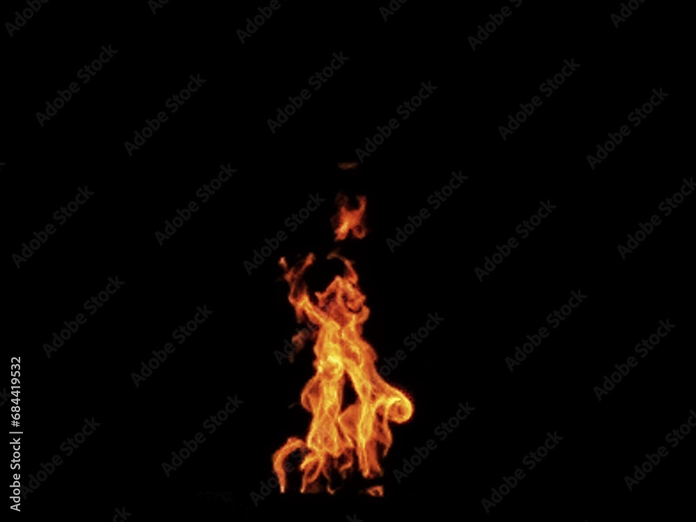 Abstract, Form of fire without a certain shape, Simulation Cooking-induced firefighting, basic firefighter fire extinguishing training. Abstract, Form of fire without a certain shape, Simulation Cooking-induced firefighting, basic firefighter fire extinguishing training.