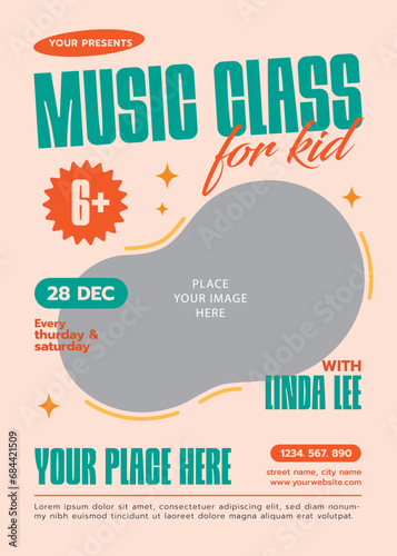 Kids Music Class Flyer