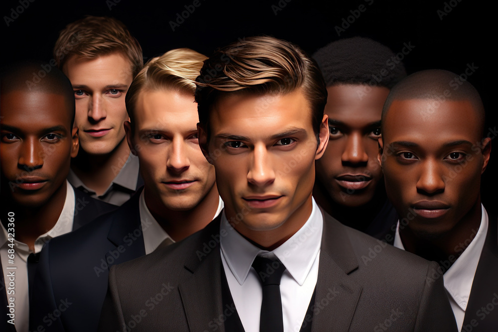 Portraits of beautiful male models of all races Portraits of beautiful male models of all races