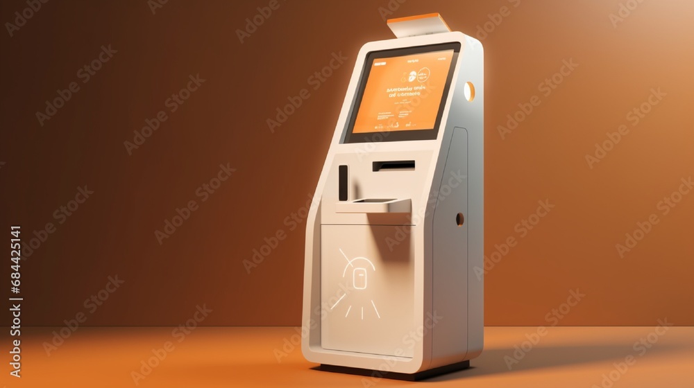 A service kiosk featuring touchscreens for self-service assistance and information retrieval. A service kiosk featuring touchscreens for self-service assistance and information retrieval.