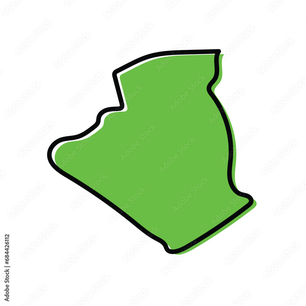 Algiers states of Algeria map design Algiers states of Algeria map design
