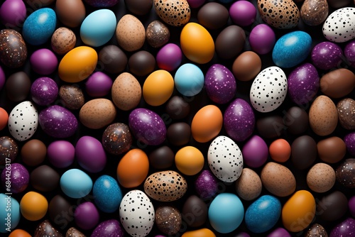 Wallpaper Mural Colorful easter eggs background. Top view. Easter concept. Torontodigital.ca