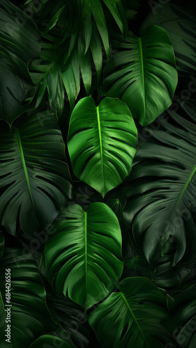 More beautiful exotic tropical leaves isolated