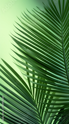 Palm leaf shadow overlay effect