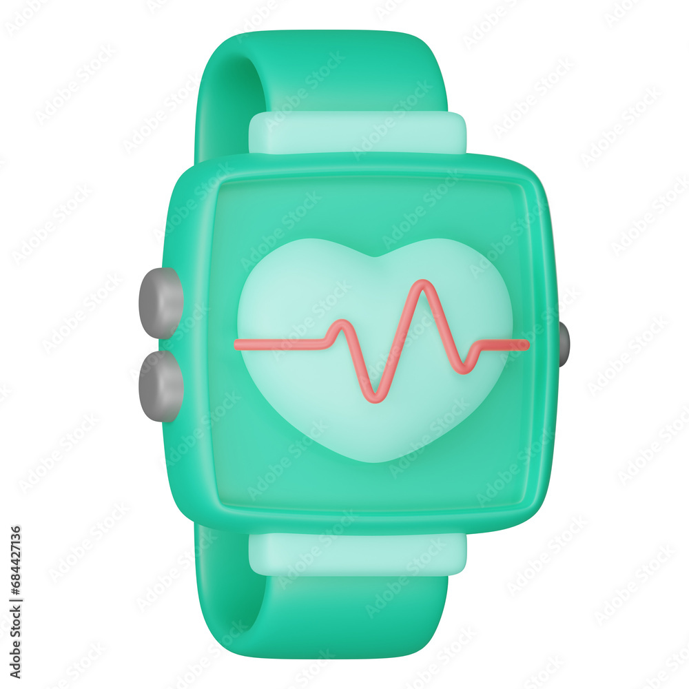 Sport Smartwatch 3d render icon illustration Sport Smartwatch 3d render icon illustration