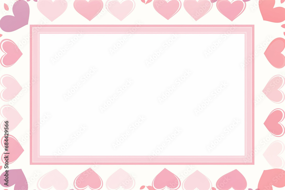 pink frame with pink hearted surrounded