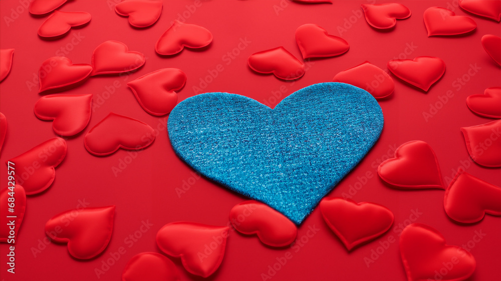 Heart shaped background for Valentine's Day evokes feelings of love and romance.