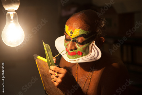 Senior kathakali artist rare shots photo
