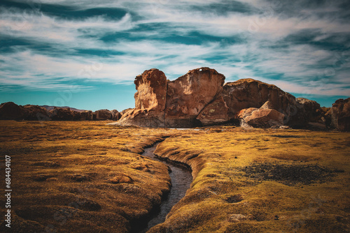 Rocks Valley, Chuquisaca, Bolivia, Water in the desert photo