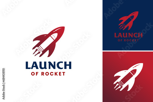 Launch Rocket Logo. This asset is perfect for promoting product launches, start up events, and new projects. It's suitable for websites, social media posts, and email marketing campaigns.