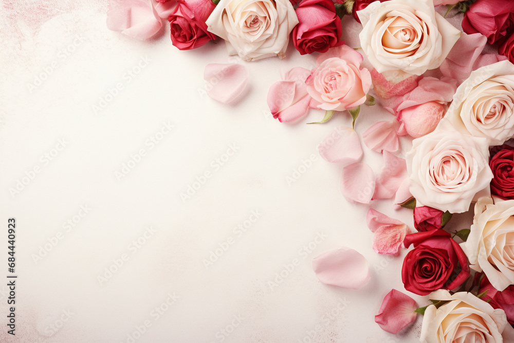 roses background for Valentine day,Generated By Ai roses background for Valentine day,Generated By Ai