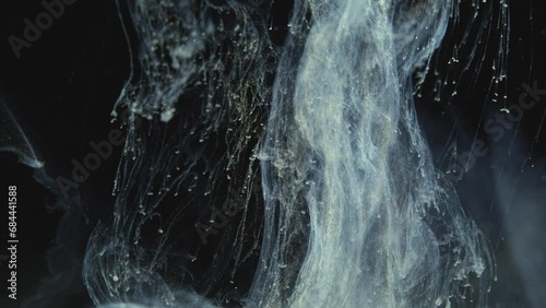 Ethereal Smoke Swirling in Dark Ambience