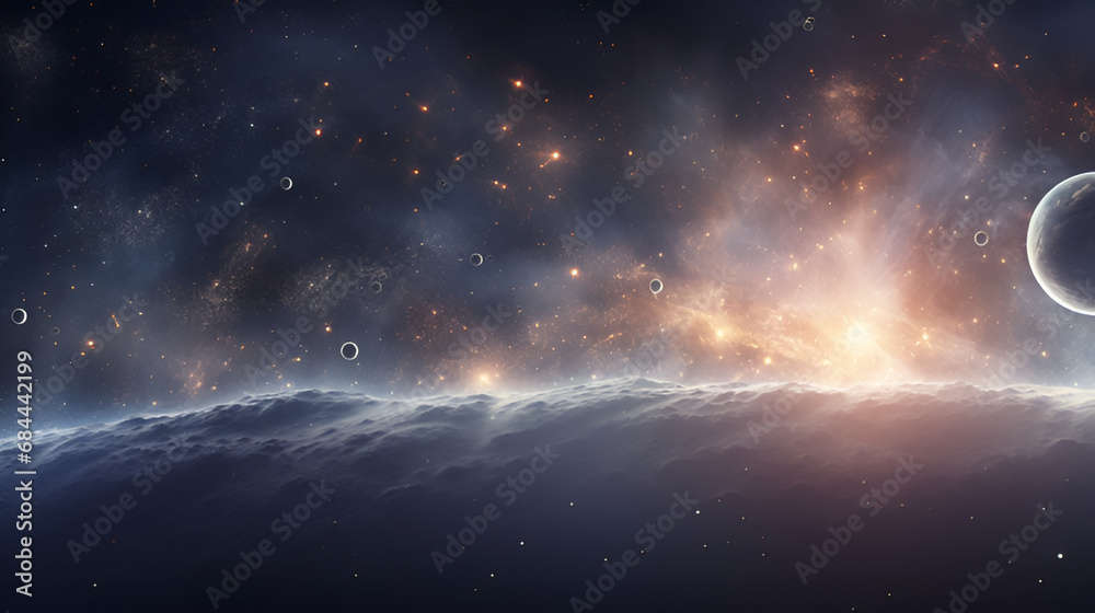 Starry Dreams The Mesmerizing Splendor of Galactic Skies, Journey Across the Cosmos Discovering the Infinite Wonders of Space generative AI