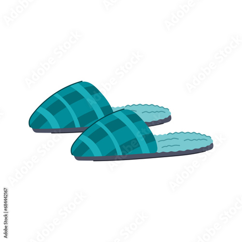 home man slippers cartoon. feet person, pajamas bathroom, night aged home man slippers sign. isolated symbol vector illustration