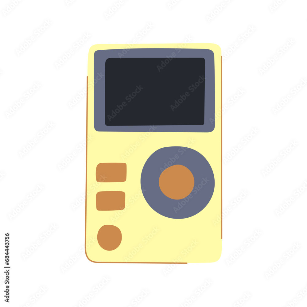 electronic mp3 player cartoon. display stereo, mini modern, equipment mobile electronic mp3 player sign. isolated symbol vector illustration electronic mp3 player cartoon. display stereo, mini modern, equipment mobile electronic mp3 player sign. isolated symbol vector illustration