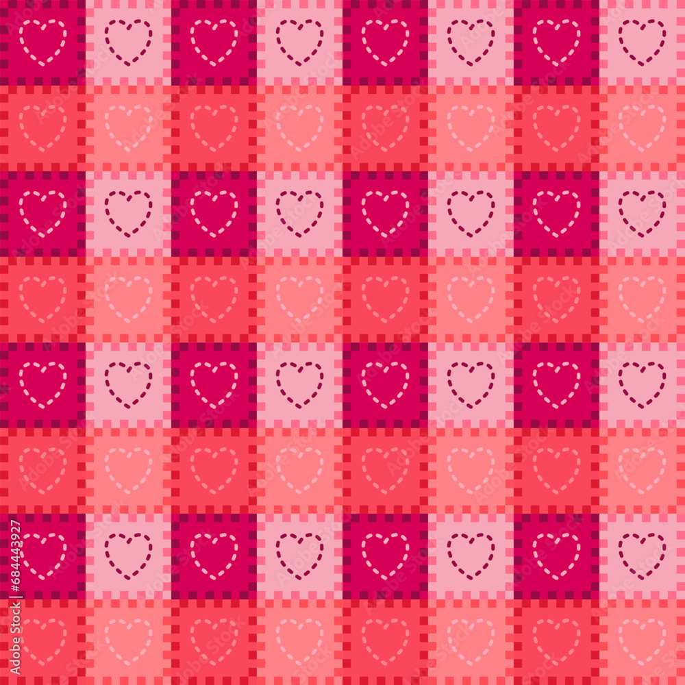 seamless pattern with hearts seamless pattern with hearts