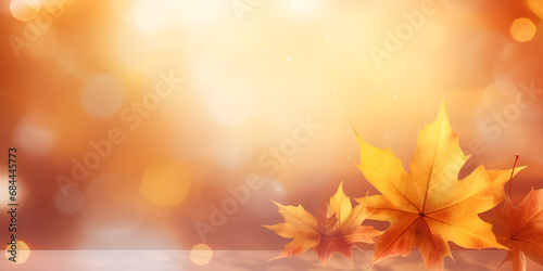 Harmony in Nature  Exploring the Intricate Beauty of Autumn Leaves Backgrounds generative AI
