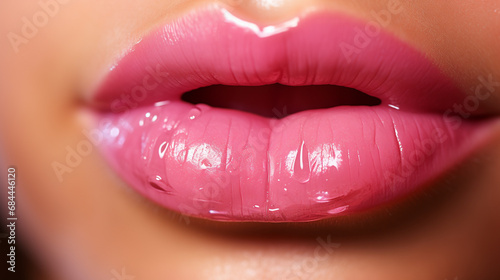 close up of lips HD 8K wallpaper Stock Photographic Image 