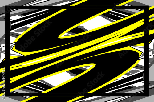 vector abstract racing background design with a unique line pattern and a cool grayscale color combination