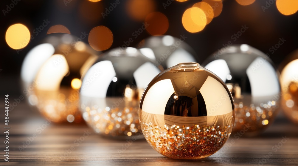 Fototapeta premium Abstract Festive Bokeh Background Blurred Christmas , Background HD, Illustrations