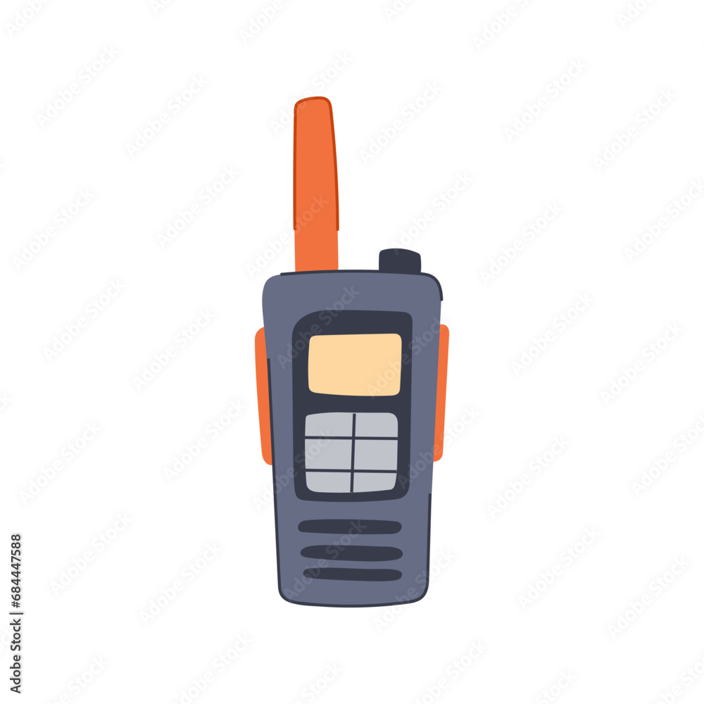 technology walkie talkie cartoon. communication police, mobility transmitter, hand talky technology walkie talkie sign. isolated symbol vector illustration technology walkie talkie cartoon. communication police, mobility transmitter, hand talky technology walkie talkie sign. isolated symbol vector illustration