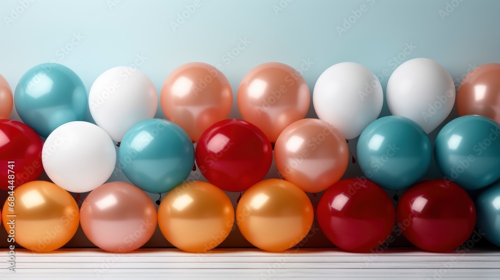 Balloons On White Wooden Background , Background HD, Illustrations Balloons On White Wooden Background , Background HD, Illustrations