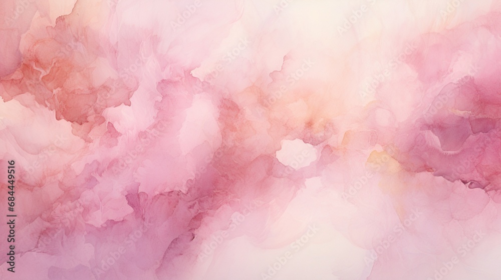 Abstract pink and watercolor textures blending harmoniously to form an artistic and visually background.