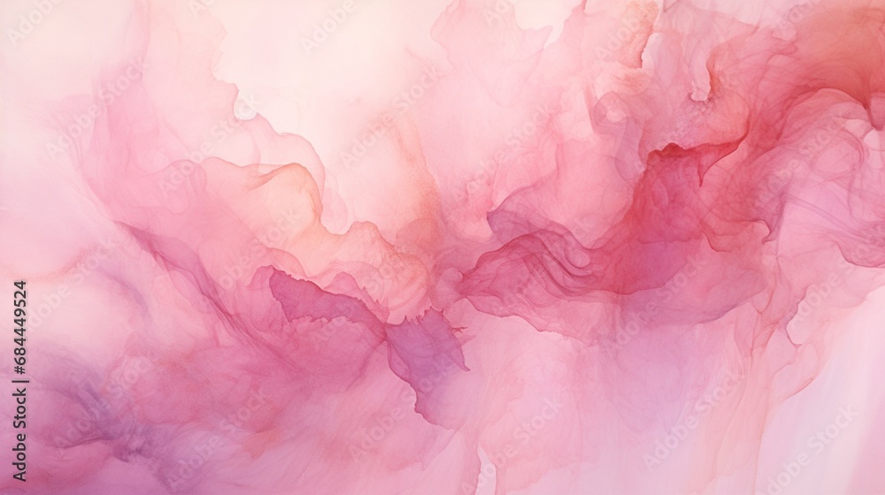 Abstract pink and watercolour textures blending harmoniously to form an artistic Abstract pink and watercolour textures blending harmoniously to form an artistic