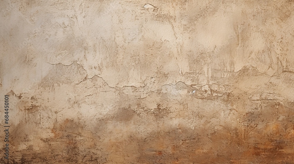 A stucco wall with a rough texture and earthy tones.