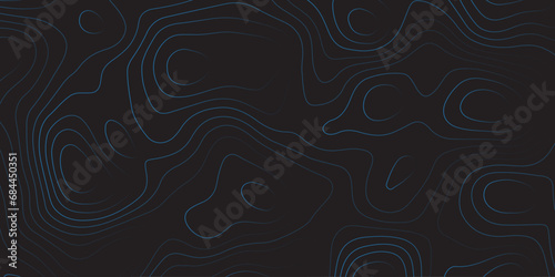 Abstract background of the topographic contours map with geographic line map .Imitation of a geographical mountain reliefs background .vector illustration of topographic line contour map design .