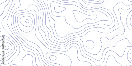 Abstract background of the topographic contours map with geographic line map .white wave paper curved reliefs abstract background .vector illustration of topographic line contour map design . photo
