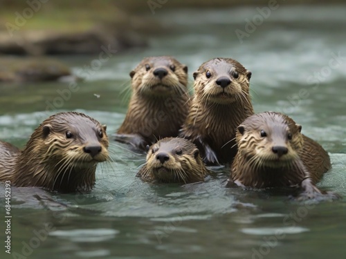 otter in the water © Kashif