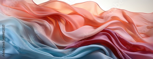 Pastel Satin Silk Fabric Draping Elegantly Soft Texture