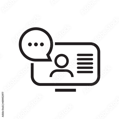 online icon on white background