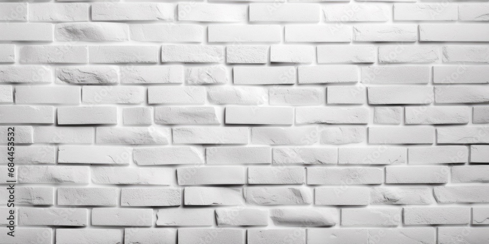 白いレンガでできた壁面