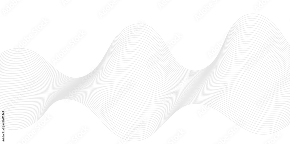 Modern white blend digital technology flowing wave lines background. Abstract glowing moving lines design. Modern white moving lines design element. Futuristic technology concept. Vector illustration.