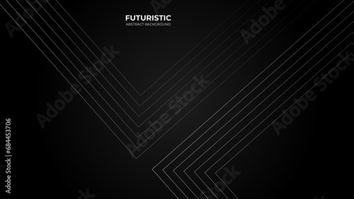 Black abstract wide horizontal banner with Carbon line black background. Dark modern sporty bright futuristic horizontal abstract background. vector illustration.