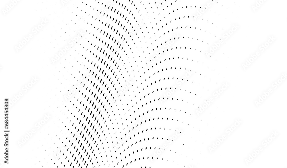 Monochrome texture halftone wave of black dots on a white background Monochrome texture halftone wave of black dots on a white background