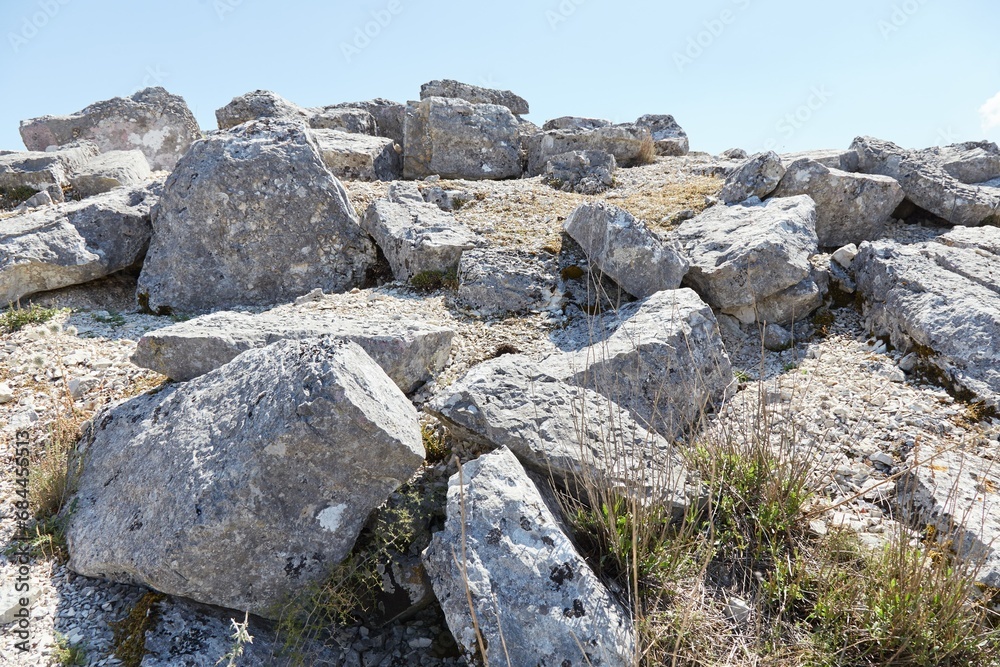 The Cyclopean walls of Daorson, outside of Stolac, Bosnia and Herzegovina