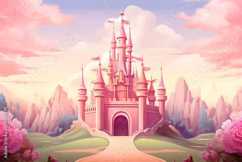 beautiful pink castle on background
Pink princess castle background
pink magic prinsess castle
