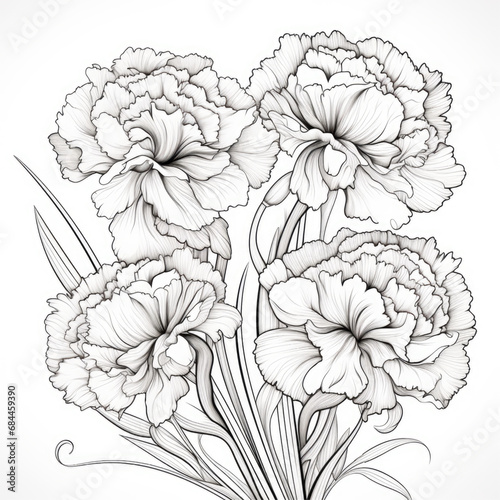 coloring page flower 
